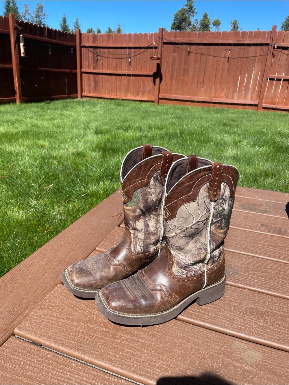 Justin Women's Cowboy Boot Camo